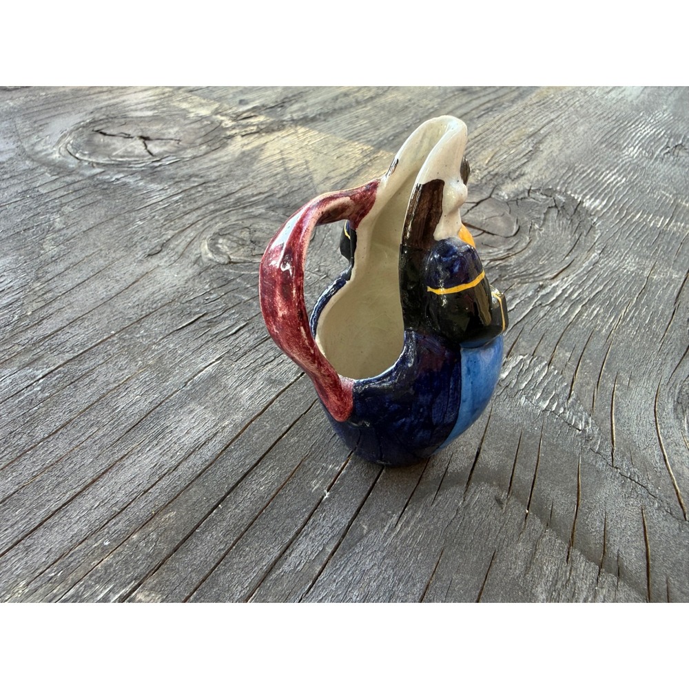 Rare Miniature French Faience Breton Lady Figural Pitcher – Quimper Style – - Picture 13 of 13